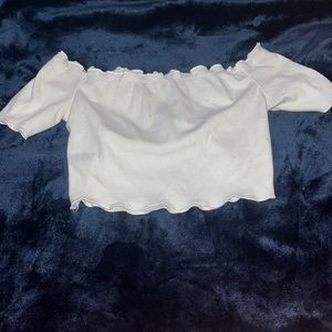 Shein off the shoulder crop top